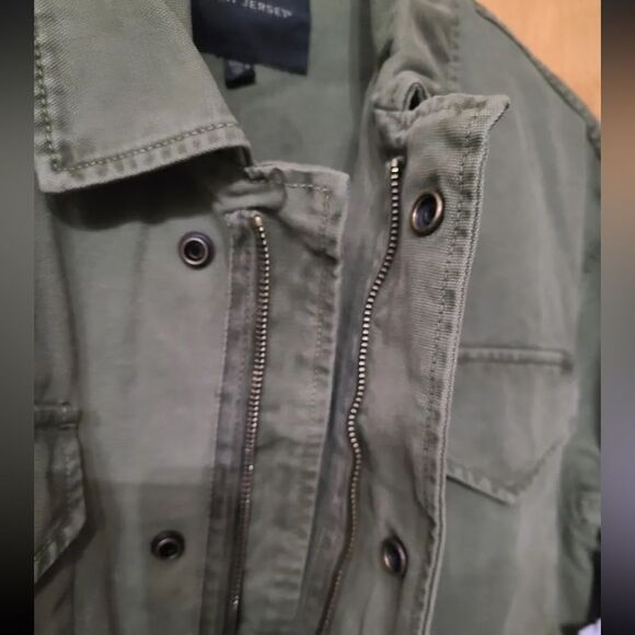 NWT SPIRIT JERSEY “Almost Angels” green canvas jacket 🔥 unisex 🔥 oversized - Picture 7 of 14